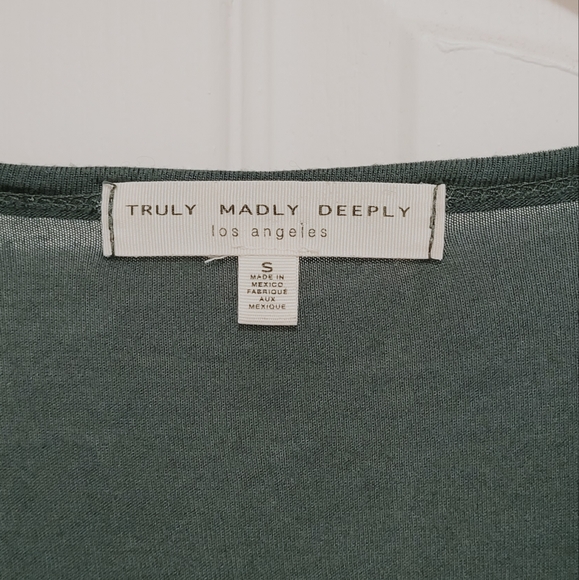 Truly Madly Deeply Deep V Henley Long Sleeve - Picture 4 of 5